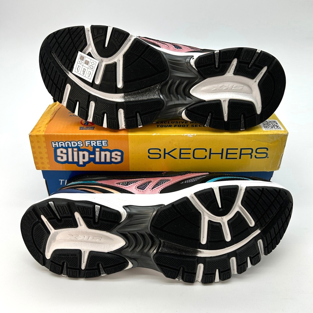 Skechers Slip-ins Stamina Sport Chrome Muse Womens Sneakers Sz. 9 Black Pink NEW - Picture 5 of 7